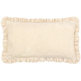 Les Fleurs Embroidered Ruffle Cushion Daisies