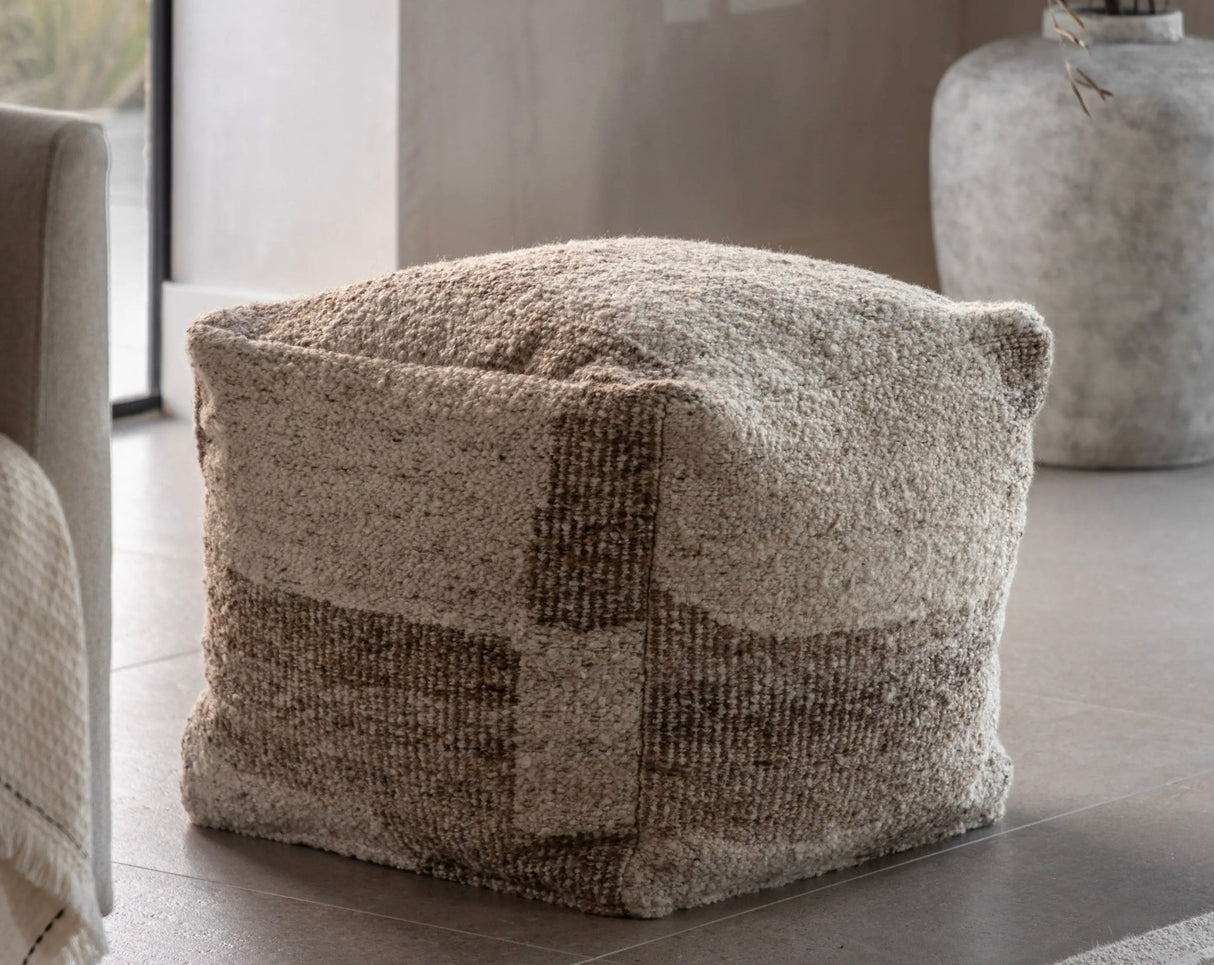 Herning Tonal Pouffe Natural