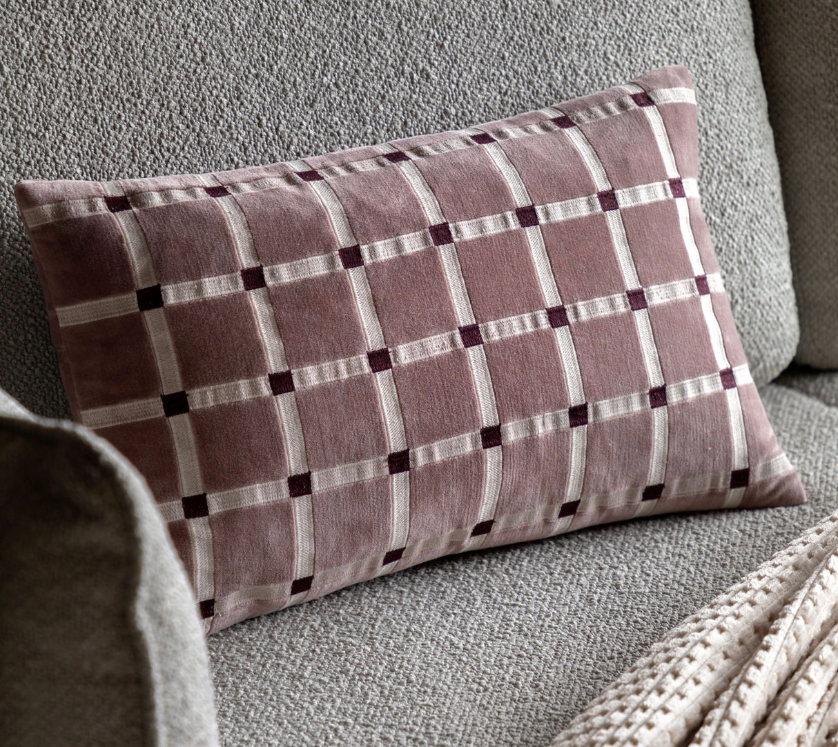 Sana Velvet Cushion - 2 colour ways