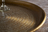 Dhanya Round Tray - Antique Brass - 2 Sizes