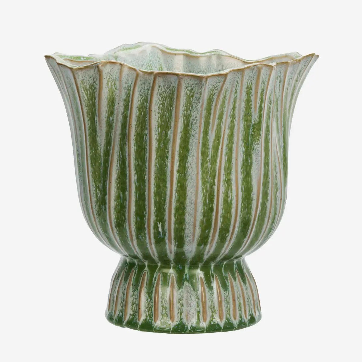 STONEWARE FLOWER POT