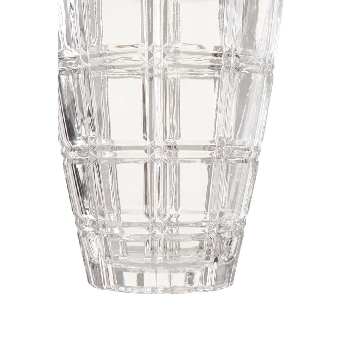 Savita Vase with Grid Pattern 25cm