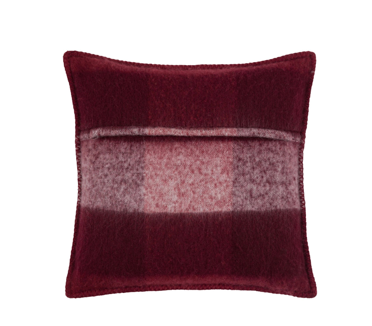 Check Faux Mohair Cushion