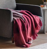 Check Faux Mohair Throw