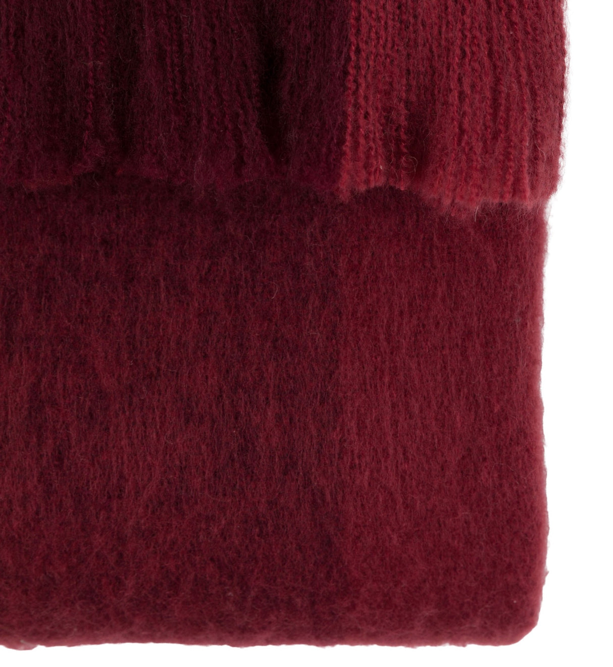 Check Faux Mohair Throw