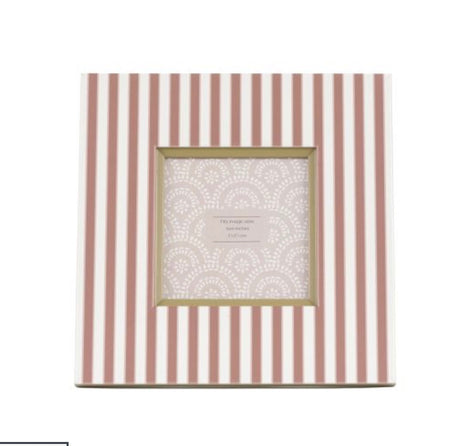 Stripe Photo Frame 4x4"