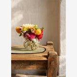 PRETTY FLOWER GLASS VASE