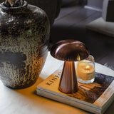 Zenith Portable Table Lamp, Rose Gold - Abigail Ahern