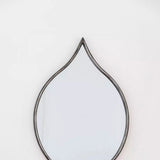 Teardrop Mirror Antique Silver
