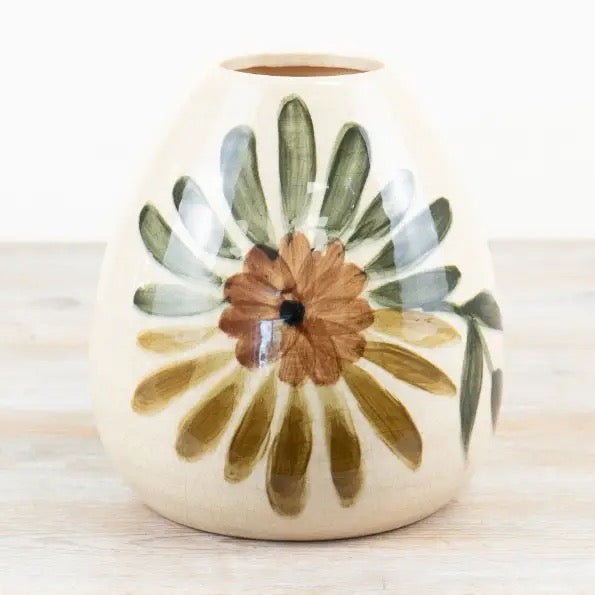 Painted Ceramic Vase - 2 Sizes
