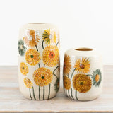 Sunflower Design Vase - 2 Sizes