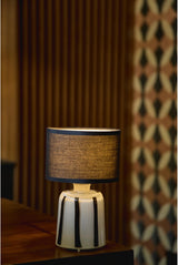 Pixie, (black and white stripe) Rechargeable lamp