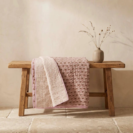 LULU KANTHA BEDSPREAD GR/PNK