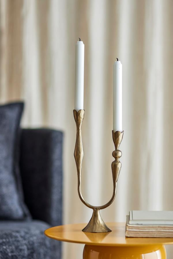 Vesc Candle Holder, Brass, Metal