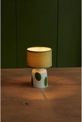 Pixie, (green polka dot) Rechargeable lamp
