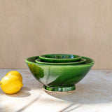 Tazekka Large Green Moroccan Ceramic Bowl - 2 sizes