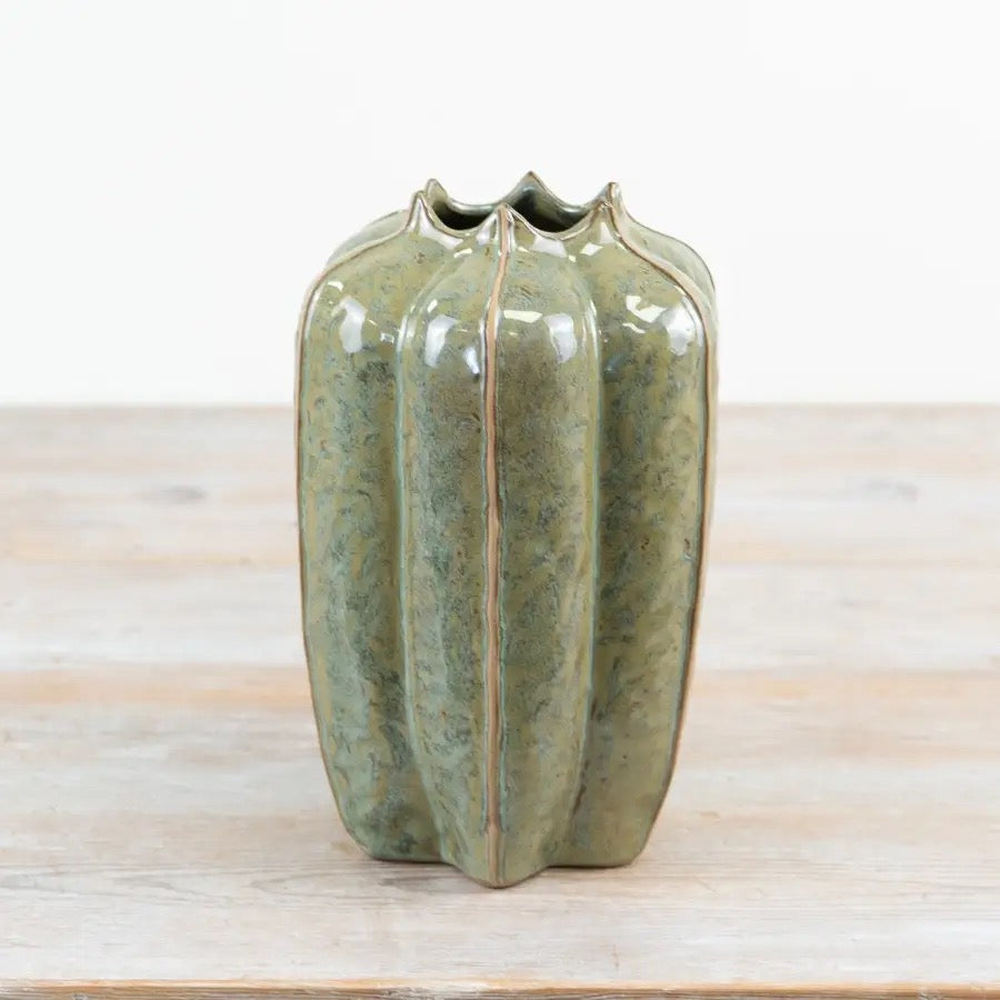 Green Seeded Pod Vase 23cm