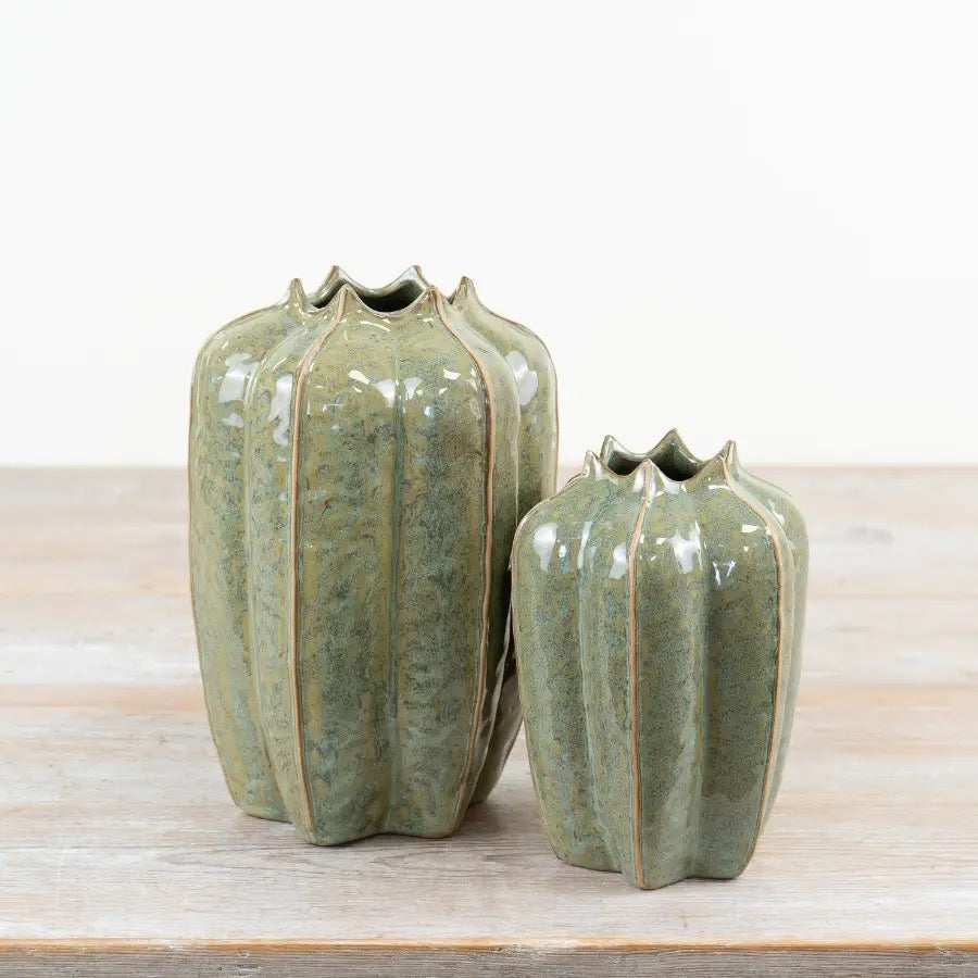 Green Seeded Pod Vase 23cm