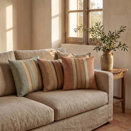 LOIRE STRIPE LINEN CUSHION - 3 Colours