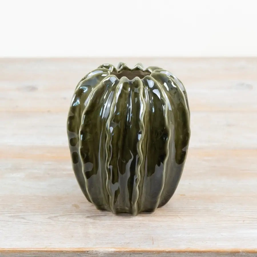 Emerald Green Pod Vase, 15cm