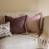 Darcy Burgundy Stripe Cushion 45cm