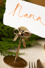 Bow Place Card Holder S/4