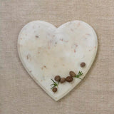 Marble Heart Serving Board Large
