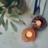 Abigail Ahern - Nila Glass Candle Holder - Honey