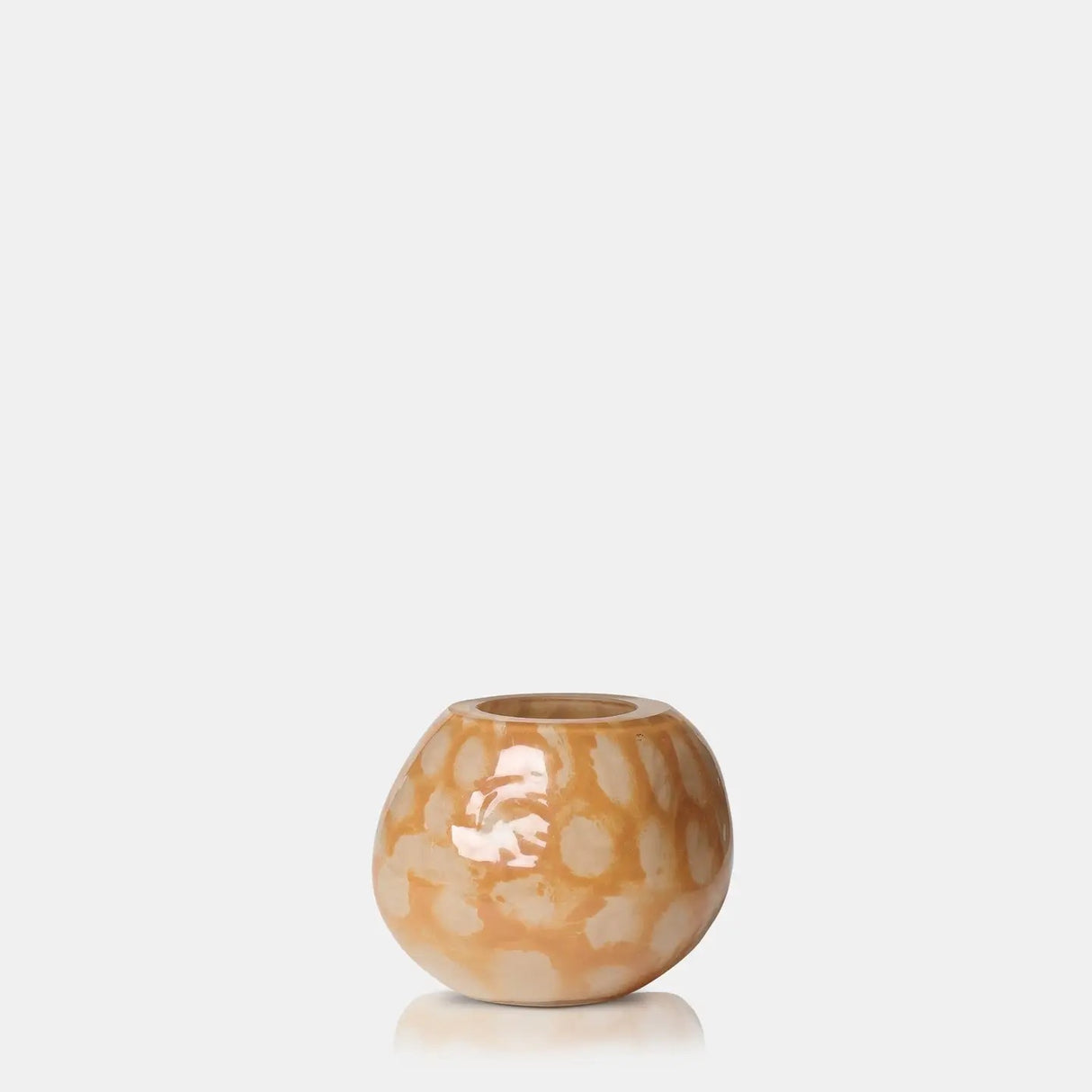 Abigail Ahern - Nila Glass Candle Holder - Honey