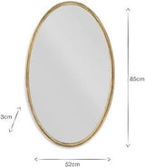 NKUKU - Almora Oval Mirror