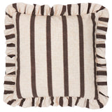 Connie Striped Ruffle Cushion 45cm - 4 Colours