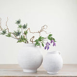 White Textured Vase 24.5cm