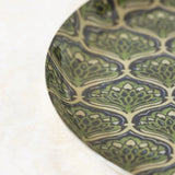Round Tray With Peacock Design