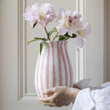 Striped Vase Pink