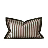 Fleur Olive and Terracotta Stripe Cushion  - 2 sizes