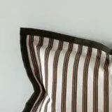 Fleur Olive and Terracotta Stripe Cushion  - 2 sizes