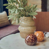 Abigail Ahern - Nila Glass Candle Holder - Wine