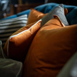 Jasper burnt orange velvet 50cm