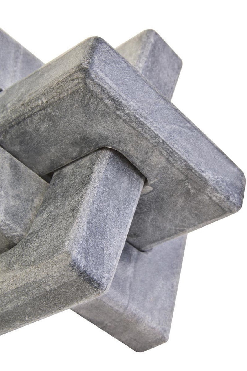 Nason Grey Marble Knot Sculpture