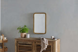 NKUKU Ungura Rounded Mirror - Antique Brass - Small