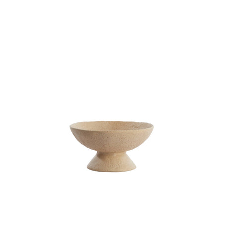 Dish on base OTA sand+light brown spotted