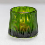 Tea Light Holder Pontus Green 3 Assorted Designs set of 3 Designs