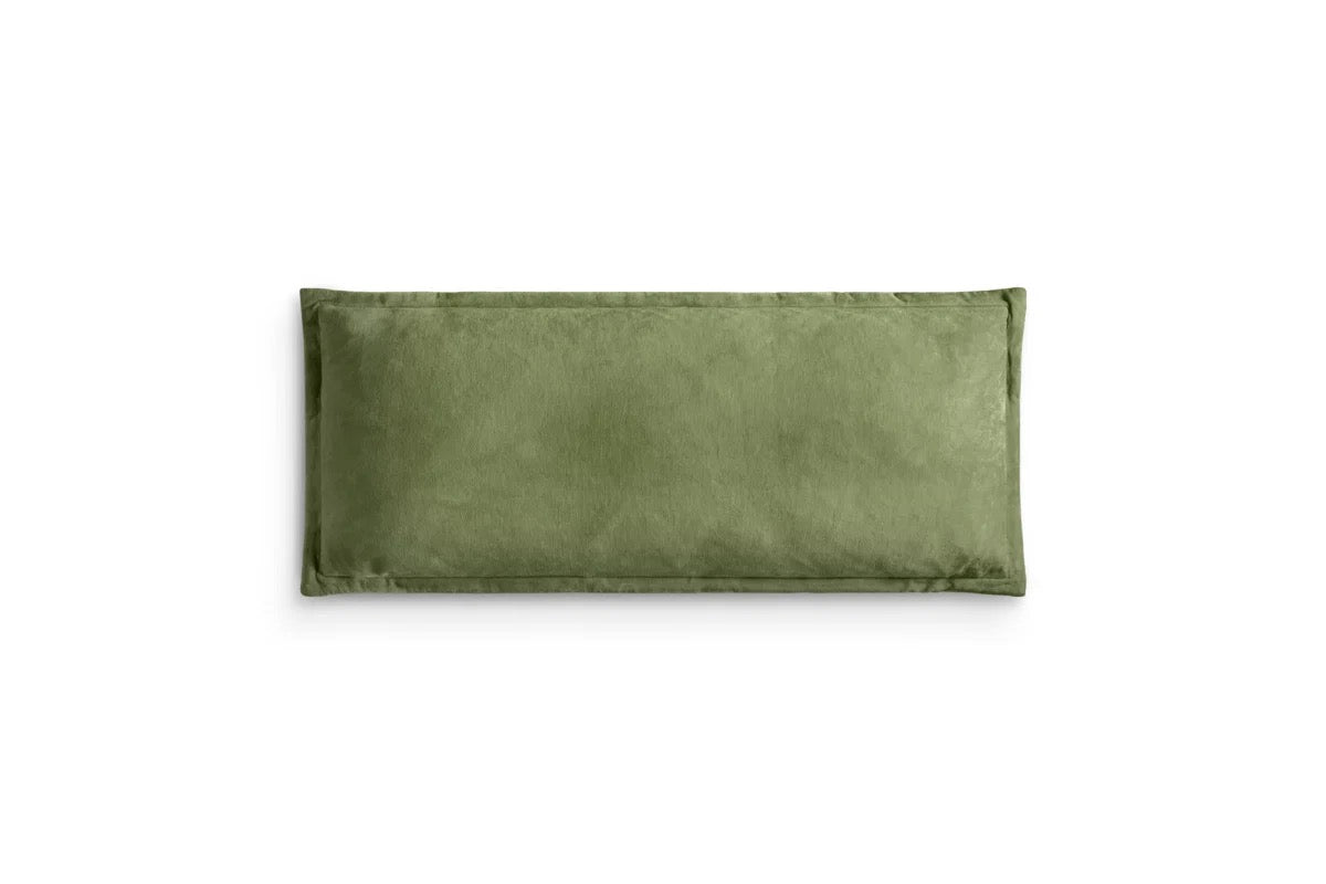 Menmai Statement Velvet Lumbar Cushion Cover - Moss Green - 35 x 80cm