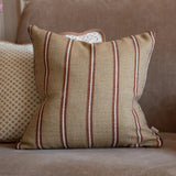 Zara Chestnut Stripe Cushion 45x45cm