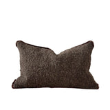 Sofia Chocolate Brown Boucle Cushion - 2 sizes