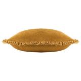 Bertie Washed Cotton Velvet Cushion Saffron