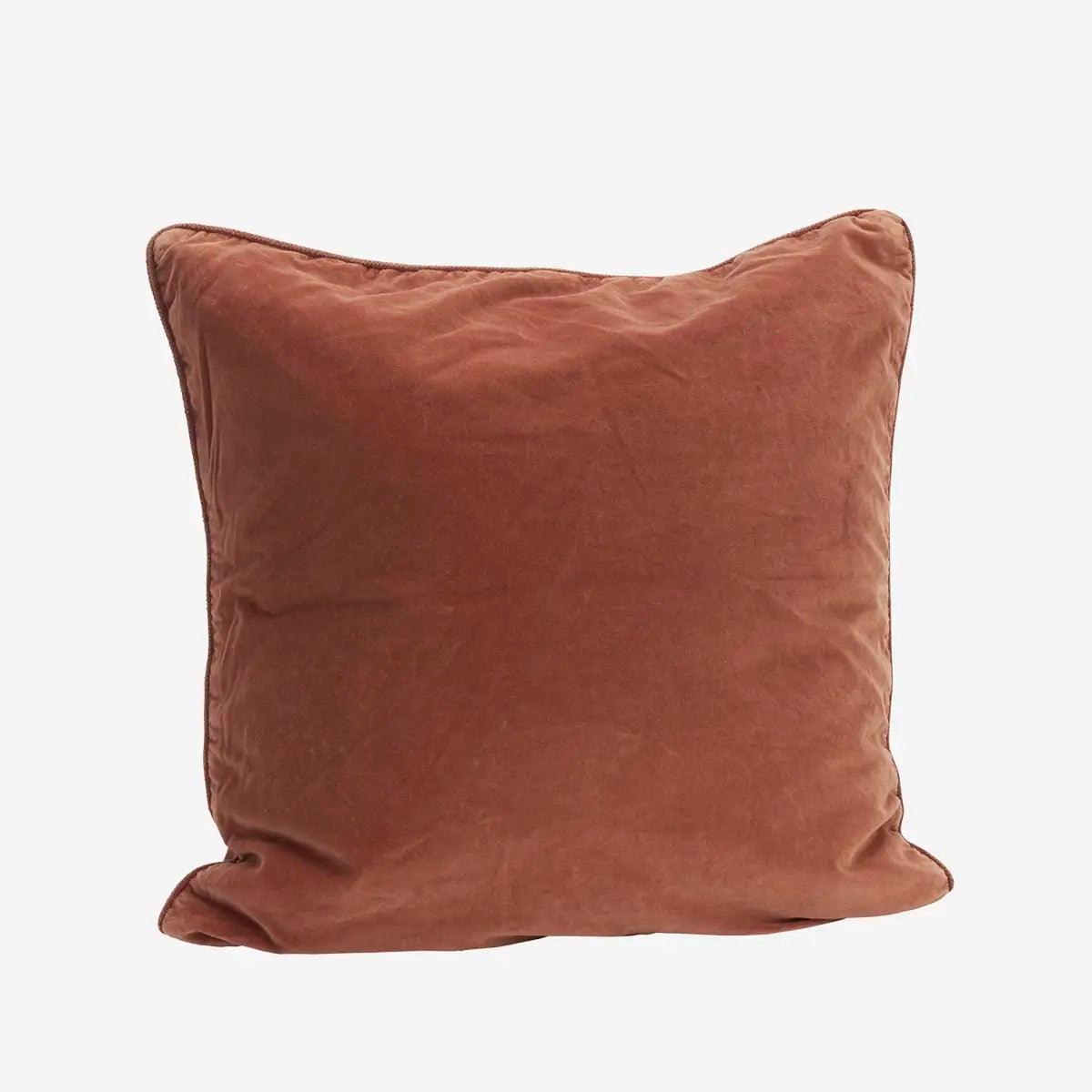 VELVET CUSHION COVER - 50X50 cm - Brick