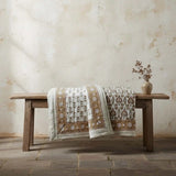 OCHRE PRINT BEDSPREAD