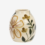 HAND-PAINTED STONEWARE VASE