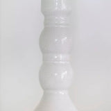 Candle Holder White Crackle - 2 sizes